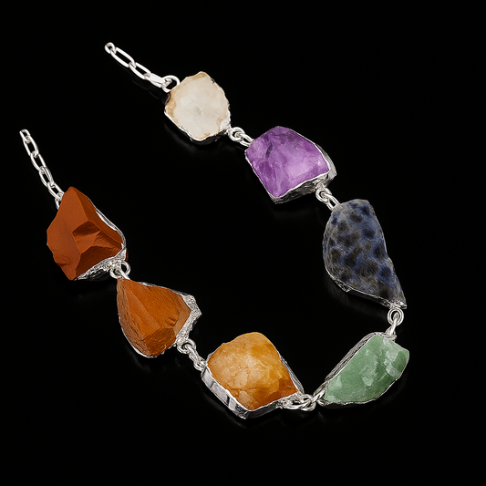 Mixed Crystals Necklace #2013.1