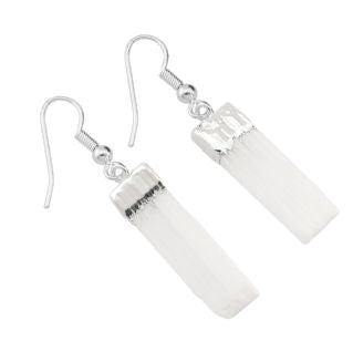 Selenite or Cianite Earring #1523.1