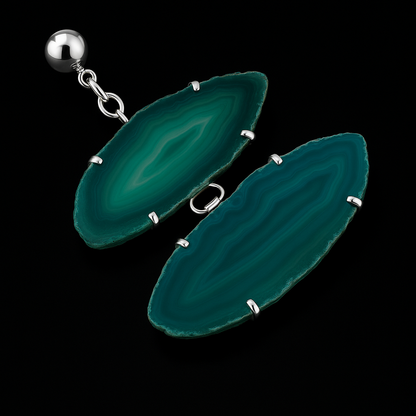 Agate Slice Pendant #1.1