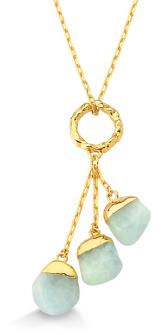 Tripe Tumble Stone Crystal Necklace #2045.1