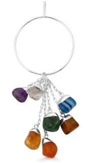 Tumble Stone Mix Pendant (Seven Chakras) #104.1