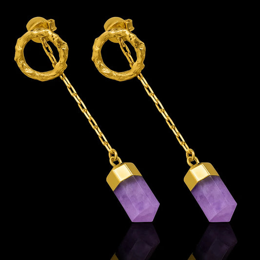 Chained Point Earring #1513.1