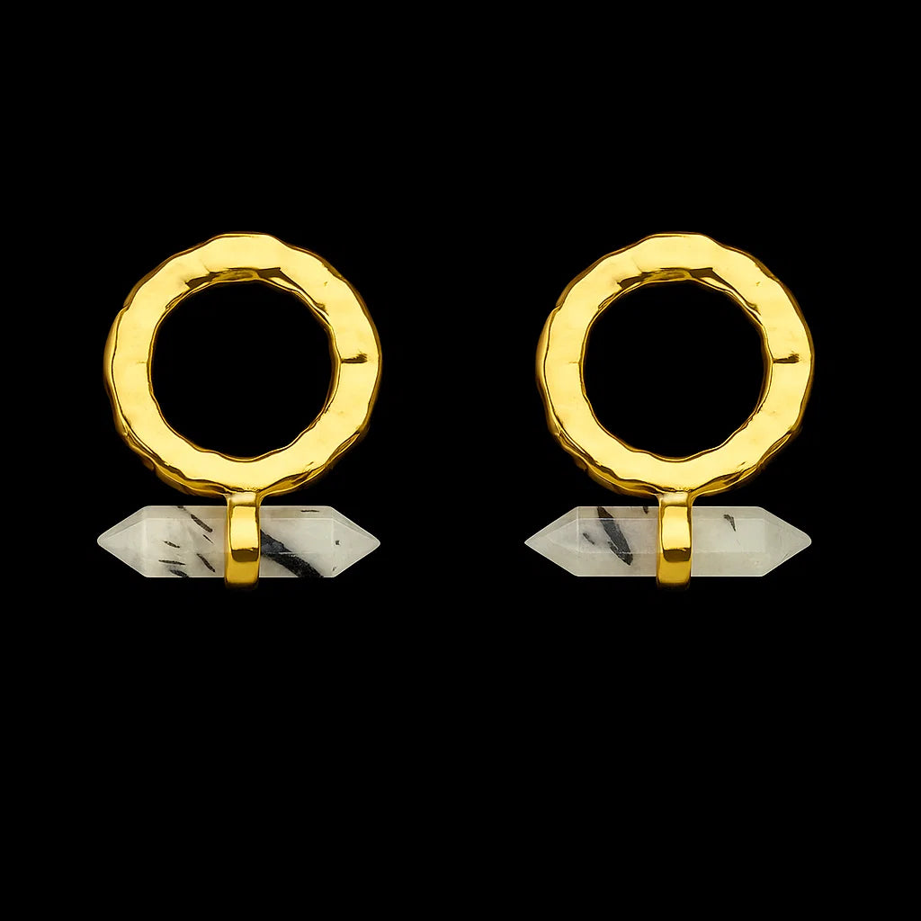 double terminated Point Earring #4 #1533.1