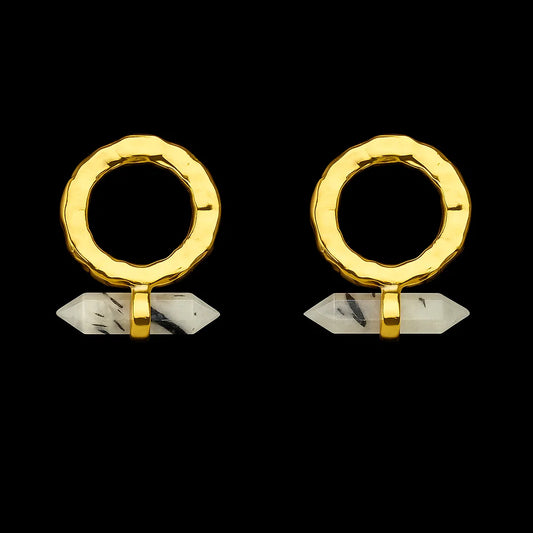 double terminated Point Earring #4 #1533.1