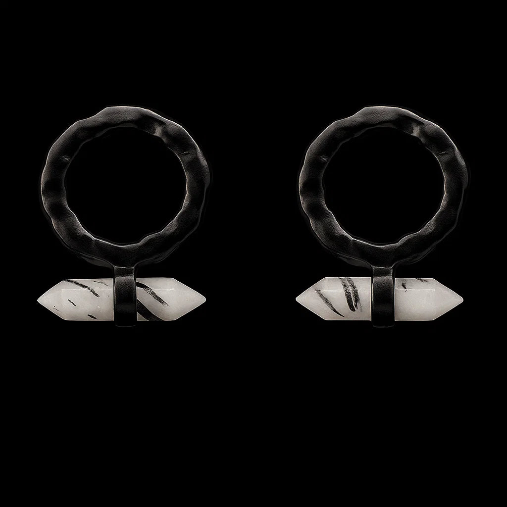 double terminated Point Earring #4 #1533.1