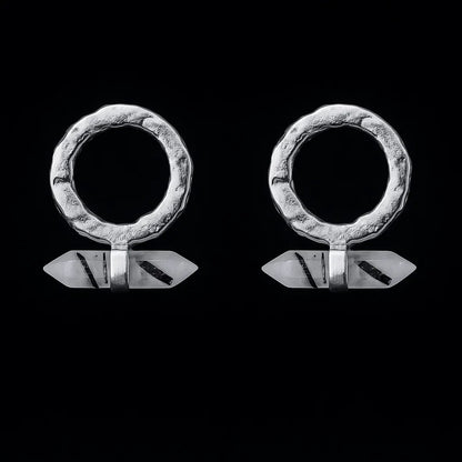 double terminated Point Earring #4 #1533.1