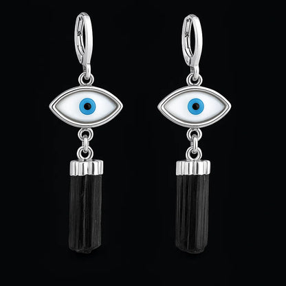 Tourmaline with Mother of Pearl Earring #1542.1