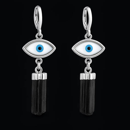 Tourmaline with Mother of Pearl Earring #1542.1