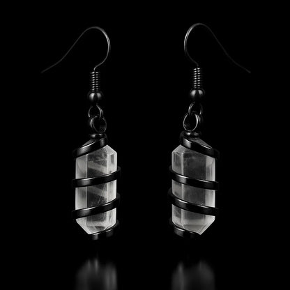 Wrapped Crystal Earring #1552.1