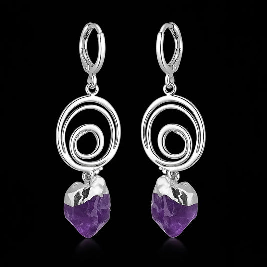 Hanging Druse Earring #1556.1