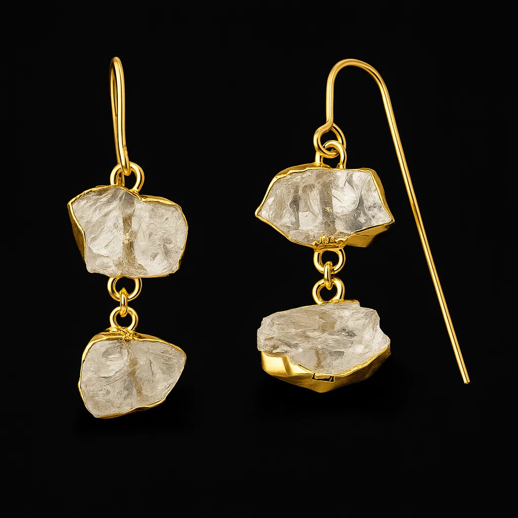 Double Crystal Earring #1557.1