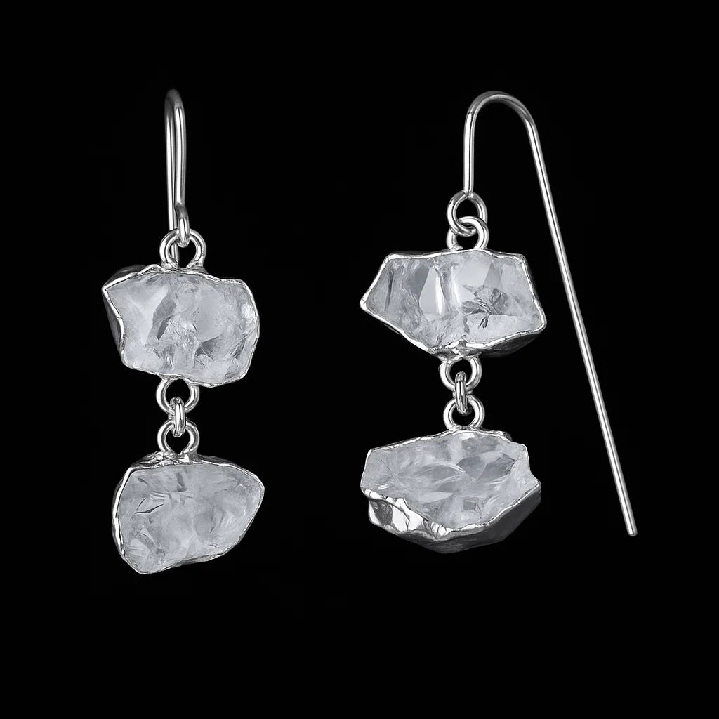 Double Crystal Earring #1557.1