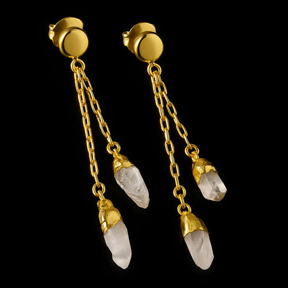 Double Point Chained Earring #1515.1