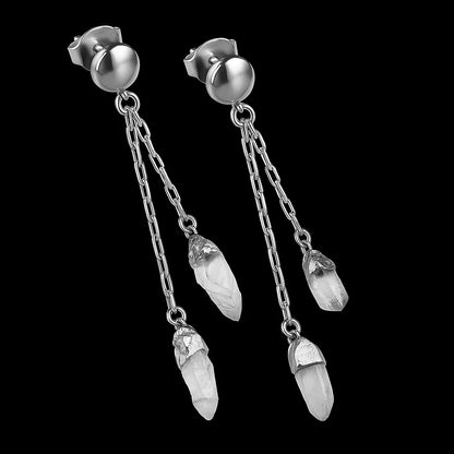 Double Point Chained Earring #1515.1