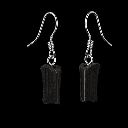 Black Tourmaline Earring #S02