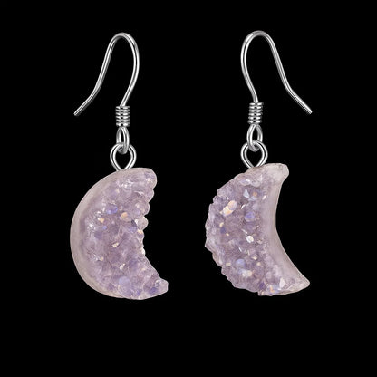 Moon Druse Earring #S07