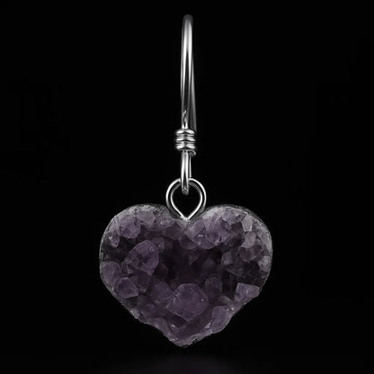 Amethyst Druse Earring #S09