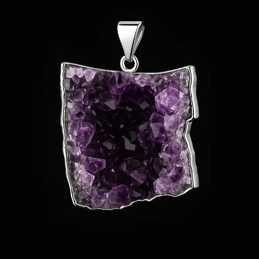 Amethyst Druse Pendant #S213