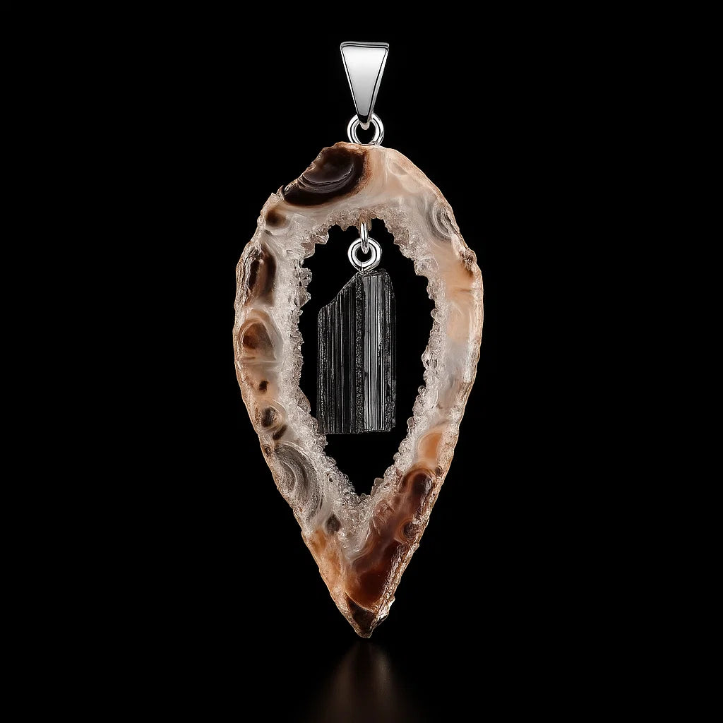 External Geode Pendant #S216