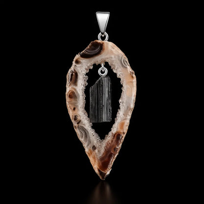 External Geode Pendant #S216