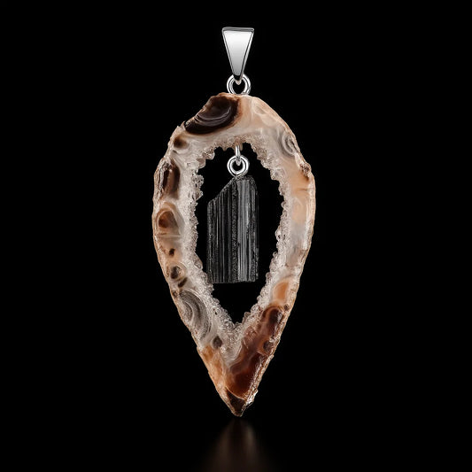 External Geode Pendant #S216
