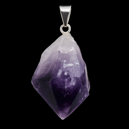 Amethyst Rough Point Pendant #S231