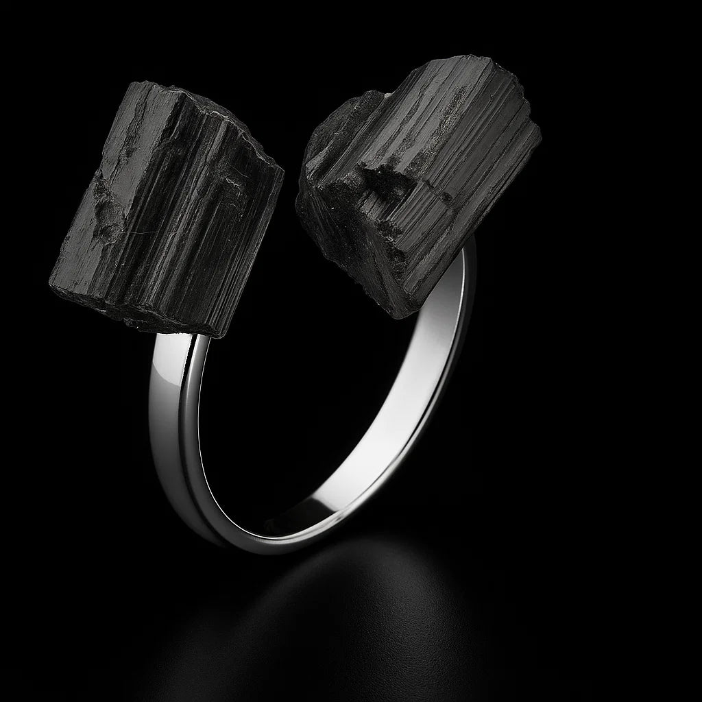 Black Tourmaline Ring #S104