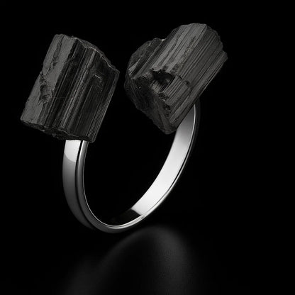 Black Tourmaline Ring #S104