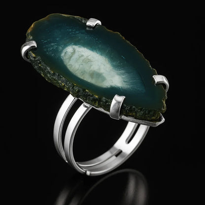 Agate Slice Ring #501.1