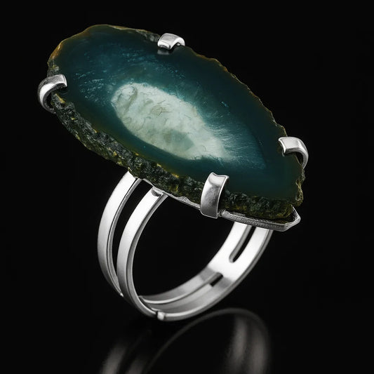 Agate Slice Ring #501.1