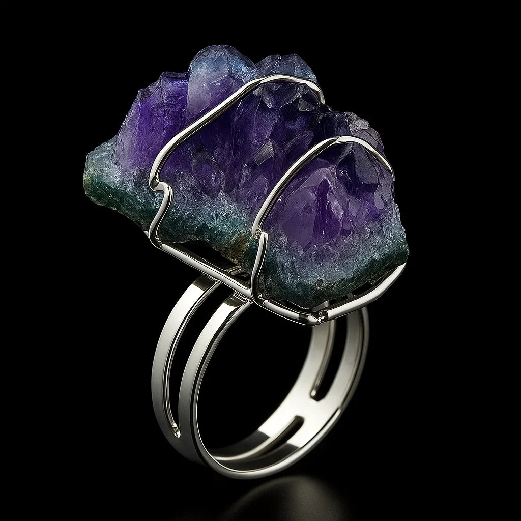 Amethyst Druse Ring #504.1