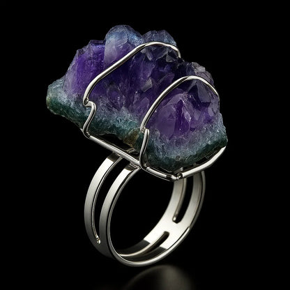 Amethyst Druse Ring #504.1