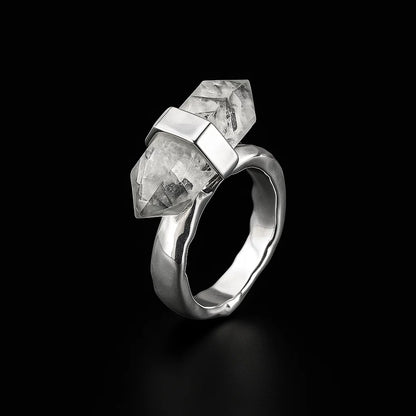 double terminated Point Ring #1 #518.1