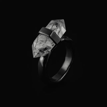 double terminated Point Ring #1 #518.1