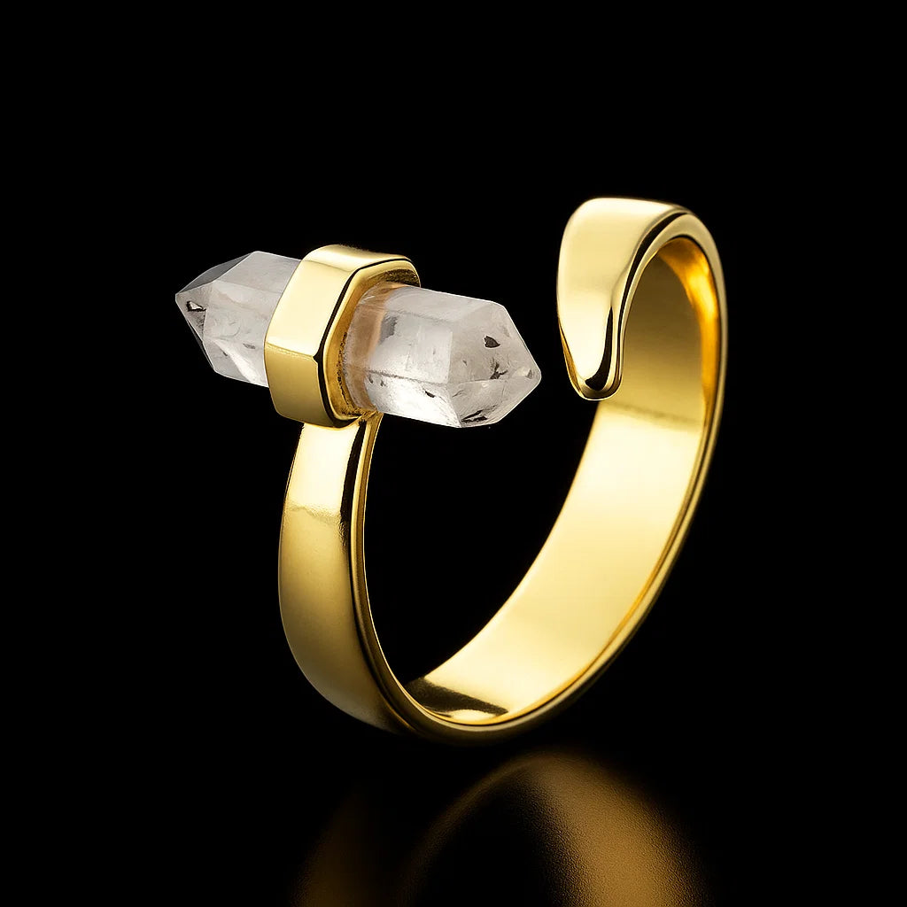 Point Ring double terminated Point Ring #2 #519.1 – Essential Minerals