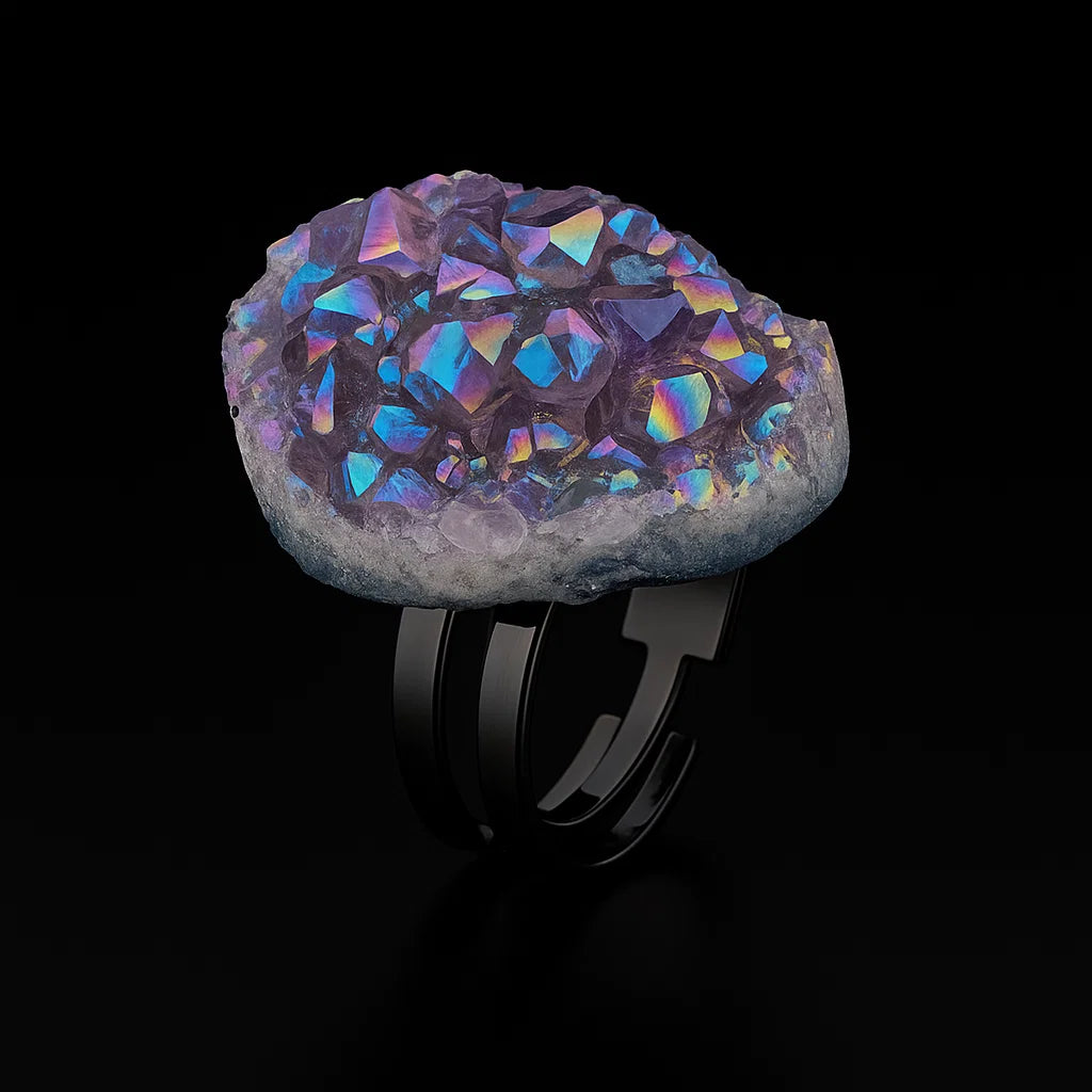 Metallic Amethyst Ring #526.1