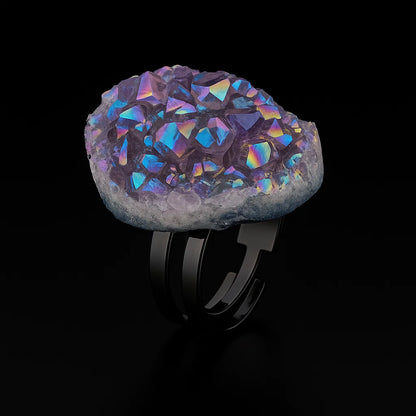 Metallic Amethyst Ring #526.1