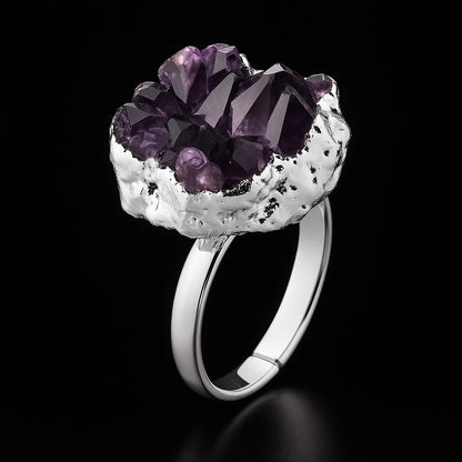 Amethyst Druse Ring #527.1