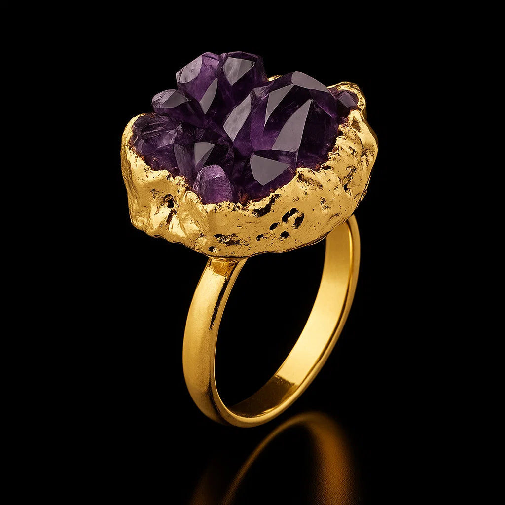 Amethyst Druse Ring #527.1