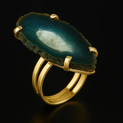 Agate Slice Ring #501.1