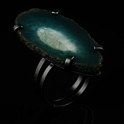 Agate Slice Ring #501.1