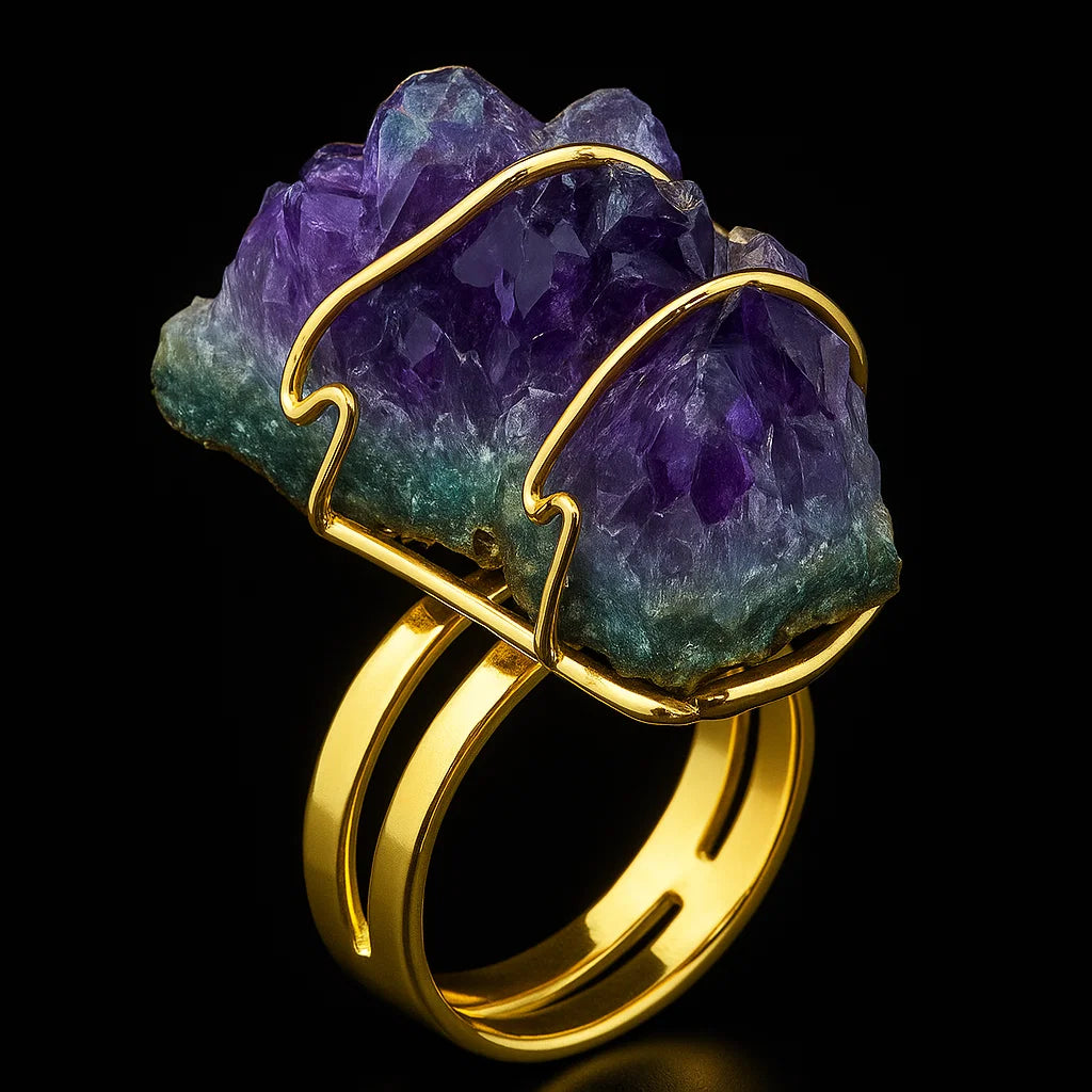 Amethyst Druse Ring #504.1