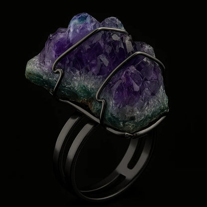 Amethyst Druse Ring #504.1
