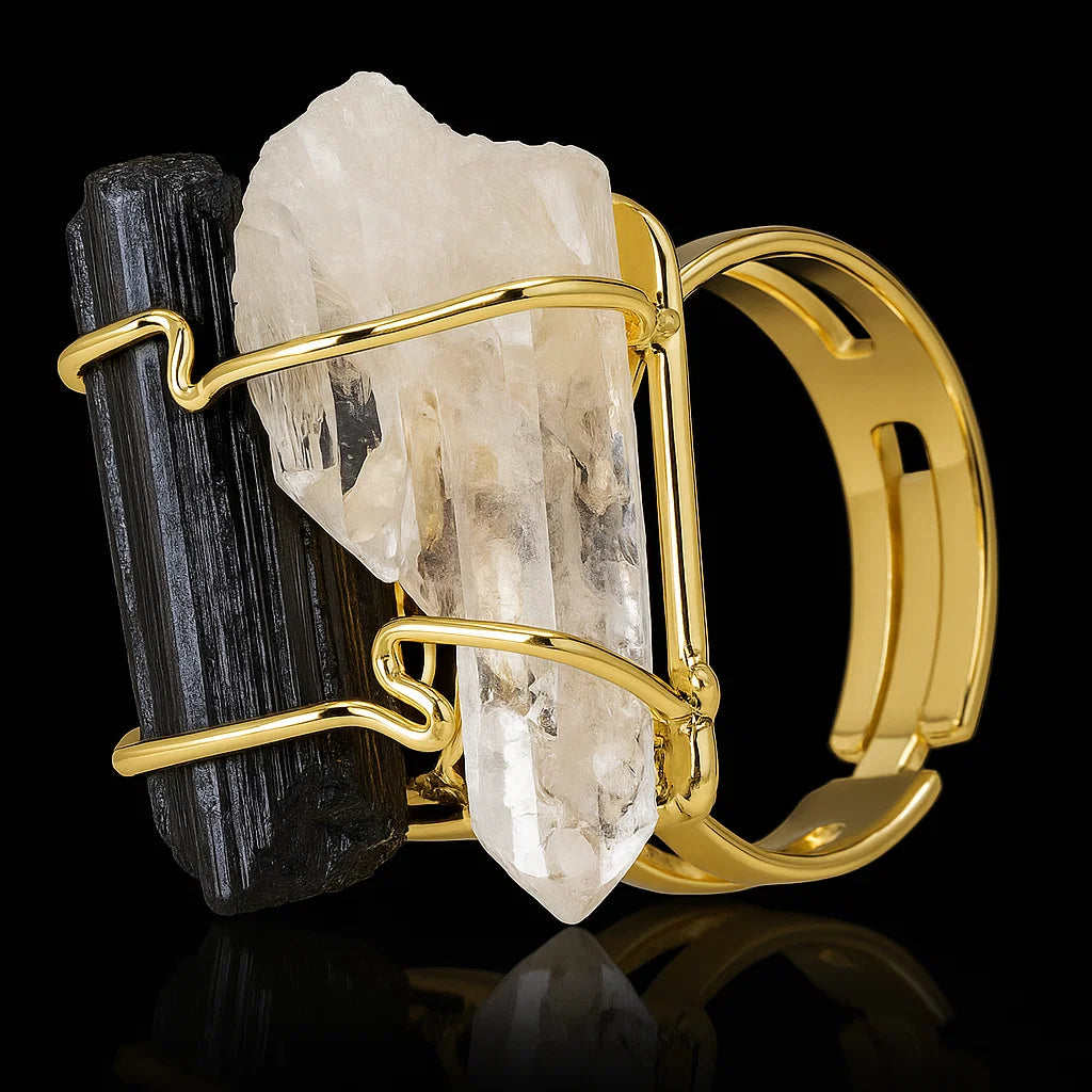 Tourmaline with Crystal Ring #507.1