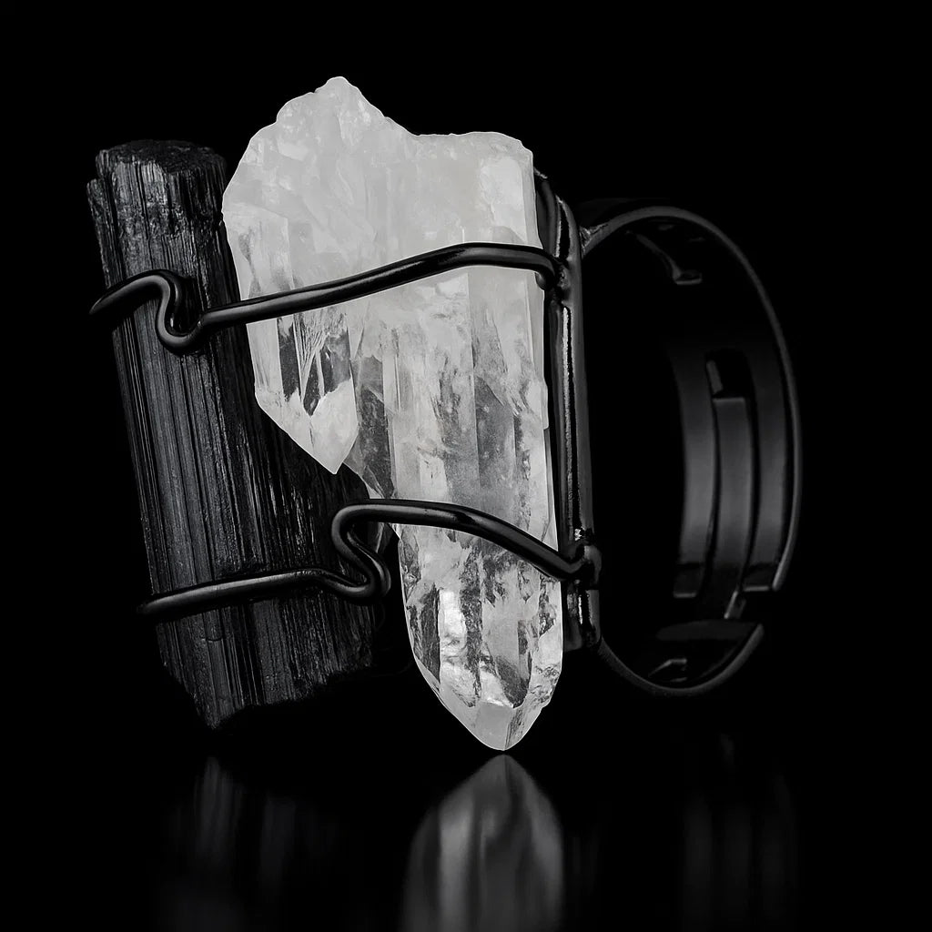 Tourmaline with Crystal Ring #507.1