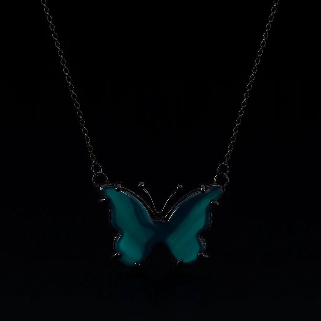 Butterfly Agate Necklace #2094.1