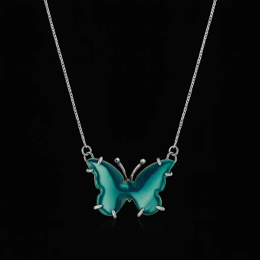Butterfly Agate Necklace #2094.1