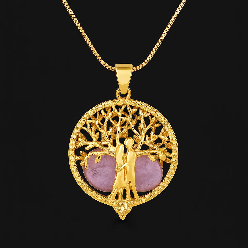 Family Necklace with Tumblestone #2091.1