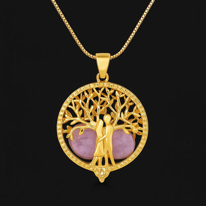 Family Necklace with Tumblestone #2091.1