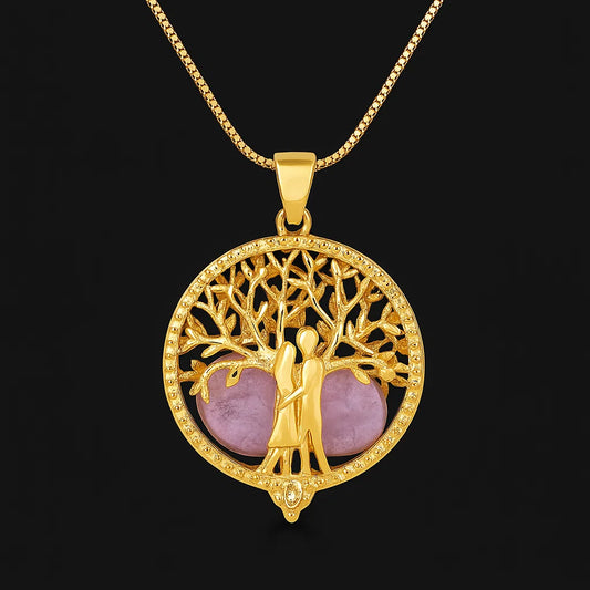 Family Necklace with Tumblestone #2091.1